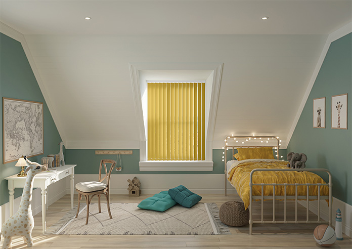 Palermo (Blackout), Mustard - Vertical Blind - Image 8